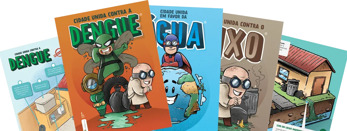 Capas de todas as campanhas Editora Pierolo